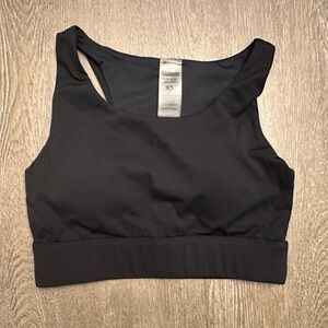 KITTENISH BLACK HIGH NECK SPORTS BRA - Size XS SKU:150